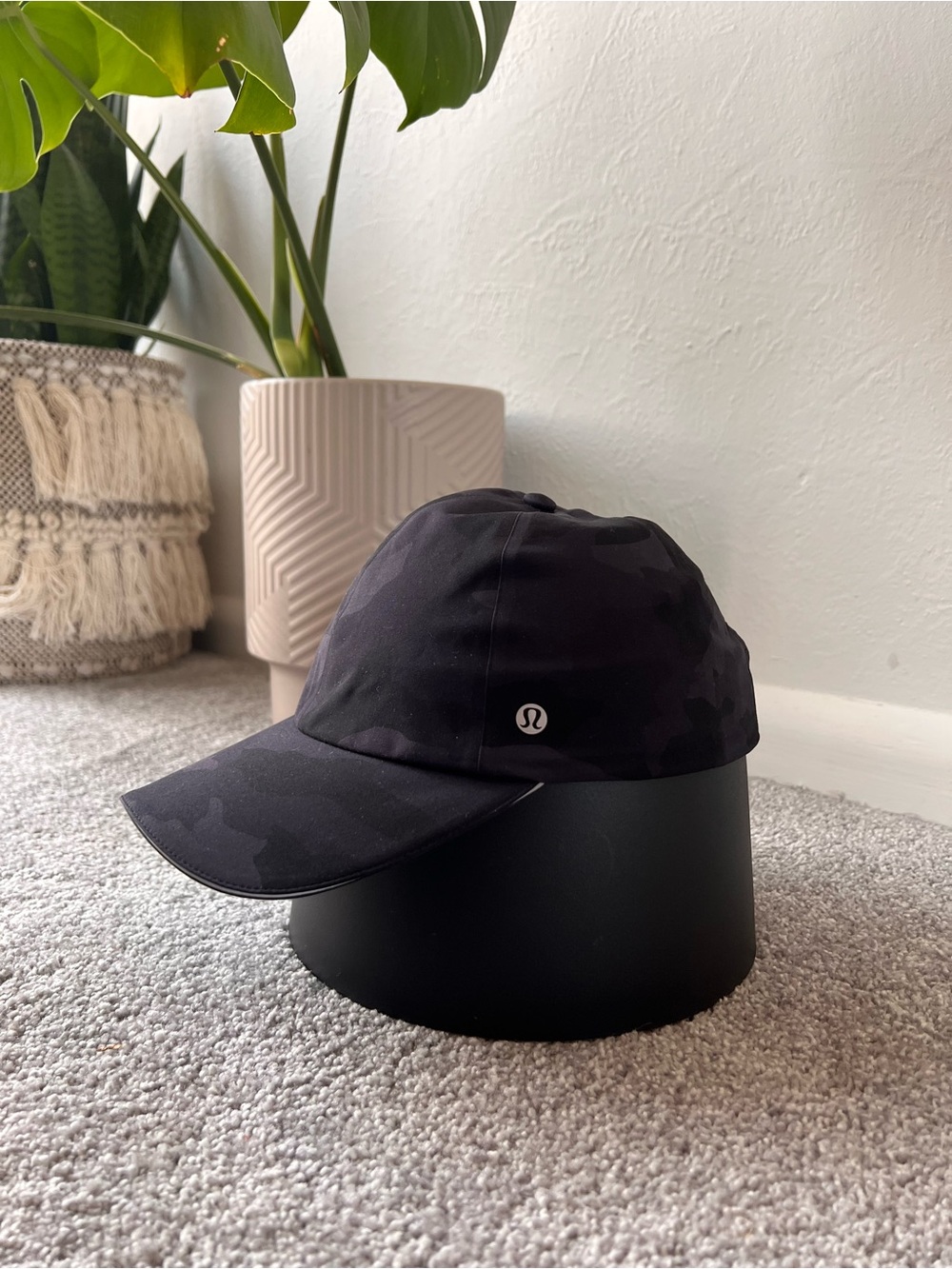 lululemon athletica Fast and Free Black Camo Run Cap